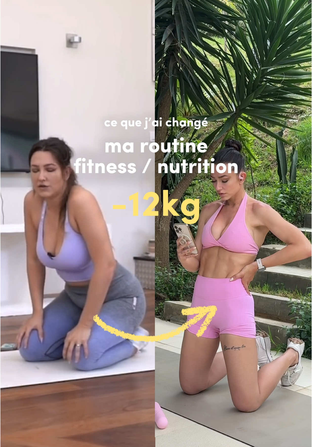 A post by @karolinerobestrong on TikTok caption: Série perte de gras EP 4: Ce qui a totalement changé dans ma routine fitness et qui ma servi pour passer de ça à ca ! Et il faut que je te parle de tout ce que j'aurais aimé savoir avant. Pense à t'abonner, pour les prochaines tips perte de gras, et me dire en commentaires les astuces dont tu aurais besoin dans les prochains épisodes ! #perdredugras #perdredupoids #recettepertedepoids #deficitcalorique #pertedepoids 