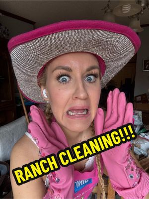 A post by @aurikatariina on TikTok caption: FREE CLEANING FOR A 12 ACRE RANCH!! 🤠#deepcleaning #dog #beforeandafter #freecleaning 