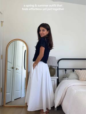 A post by @vivianeaudi on TikTok caption: so good for day to night too #springoutfitideas #springoutfits #summeroutfitinspo #summeroutfit #maxiskirt #maxiskirtoutfit 
