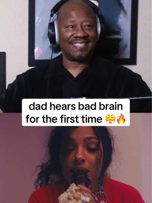 A post by @bridgingthegapyt on TikTok caption: Dad reacts to Samara Cyn - Bad Brain 🤯🔥 #bridgingthegap #dadsoftiktok #dadreacts #fyp #samaracyn #badbrain 