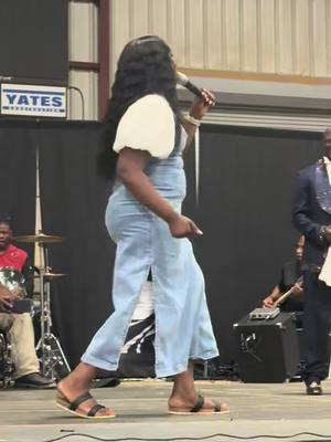 A post by @aeriannasingss on TikTok caption: Bishop Chris Chamberlin can cut up yall!!🙌🏾😂 Song is Peace be Still #duet #upcomingartist #gospel #viral #singer #peacebestill 