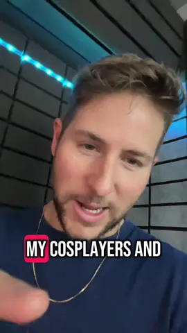 A post by @mygriffinburns on TikTok caption: Calling all cosplayers and con goers 📣 #anime #GenshinImpact #musicvideo #scaramouche #tartaglia 