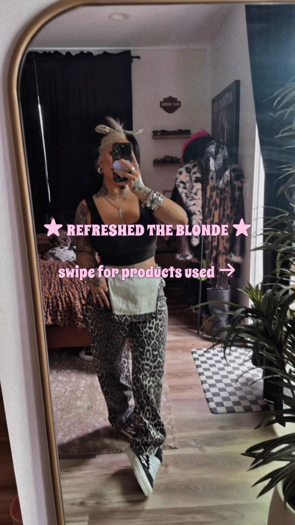 A post by @radxmama_ on TikTok caption: *I am not a professional — just sharing what I use ★ #splitdye #splitdyedhair #diyhair #haircolor #sallybeauty  @Sally Beauty @Schwarzkopf Professional 