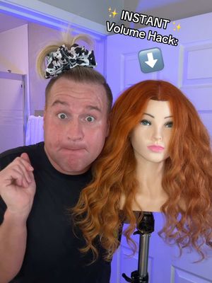 A post by @jeremystoomuch on TikTok caption: 😢 Tired of your curls falling flat? Try this volume boosting hair hack using texture powder!! It will literally put (and KEEP) volume in the FINEST, THINNEST hair when used correctly: 🌈 Here’s how to get maximum volume in minutes: ✨ Flip your head over (OR go section by section) and lightly sprinkle texture powder at the root or where you want volume! ✨ Then, gently backcomb from underneath (this hides the tease and creates a fuller base.) ✨ Want even more drama? Add a few clips to hold sections up while the powder sets, then remove and fluff. 🌈 Perfect for: ✨  Fine or flat hair ✨  Adding grip to clean hair ✨  Boosting volume without heat Hope this helps and SHARE WITH A BESTIE who wants bigger hair! #hairtutorial #voluminoushair #longhairstyles #easyhairstyles #texturepowder #amazon #volumehair #bighair 
