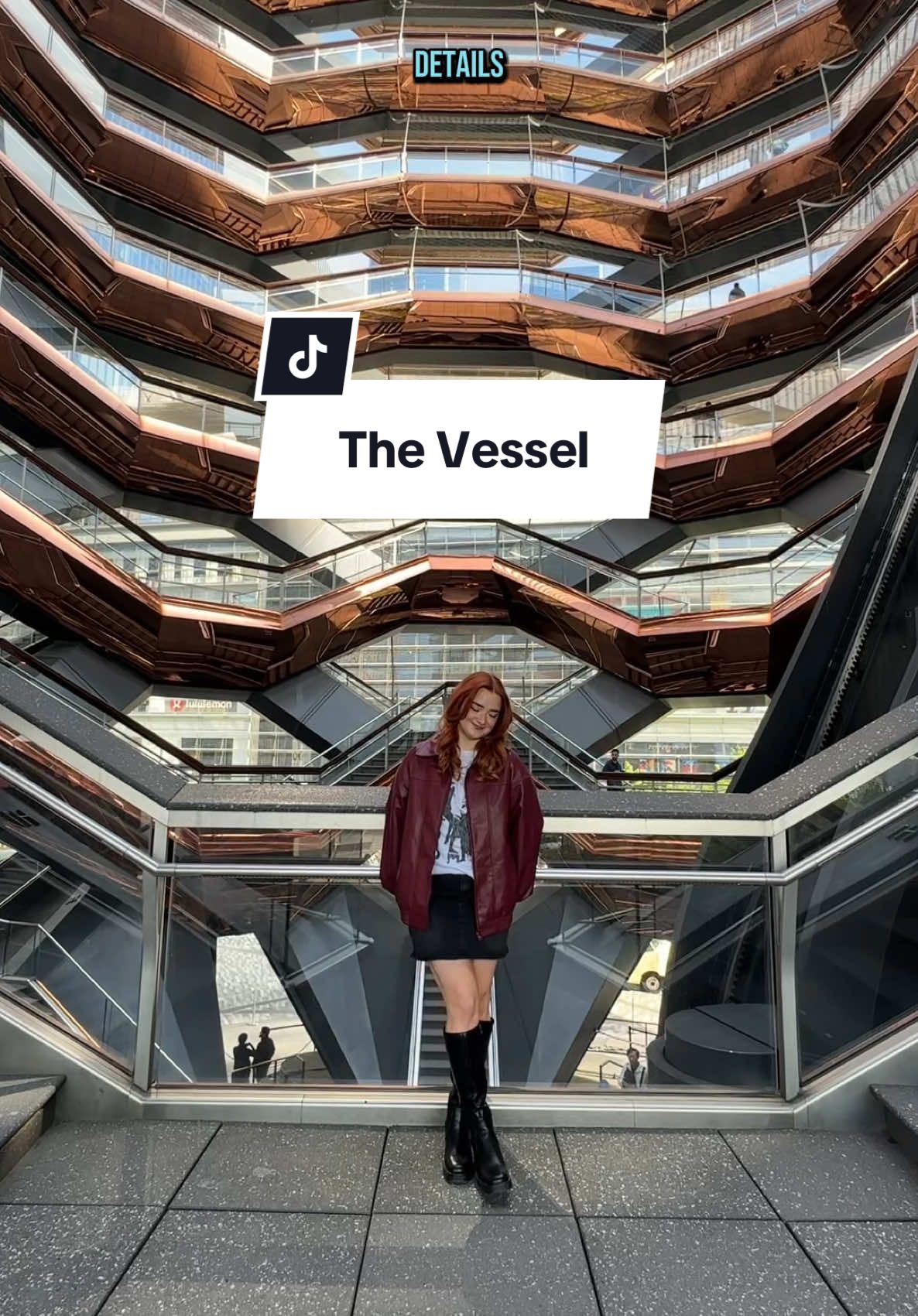 A post by @emilyrayna on TikTok caption: This was so cool to see! #architecture #architecturelovers  #thevessel #thevesselnyc
