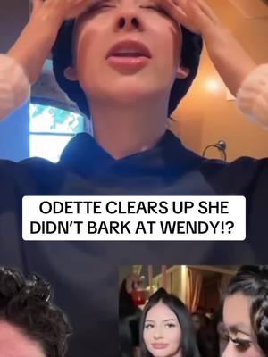 A post by @panchodoesitbetter on TikTok caption: ODETTE CLEARS UP SHE DIDN’T BARK AT WENDY!?  #wendyortiz#odette#odetteeffect#influencer#fyp#shocking#explore#xyz#panchodoesitbetter#chisme#hispanic#viral#trending#drama#latino#pancho#mexico#dramatiktok#fyp