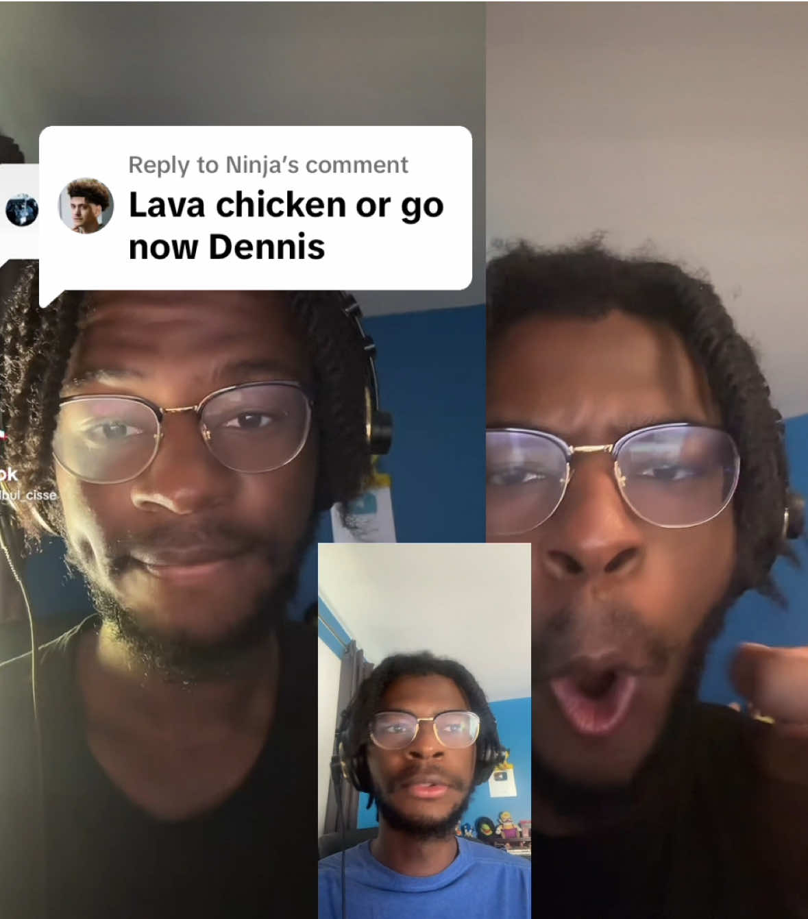 A post by @adbul_cisse on TikTok caption: Replying to @Ninja Steve's lava chicken beatbox #steveslavachicken #minecraft #minecraftmovie 