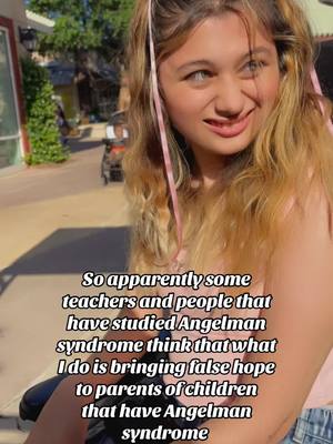 A post by @ashluv08 on TikTok caption: I hope I am giving Angelman  parents hope because thats why we do this 💙Angelman syndrome 