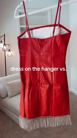 A post by @thomasrunwayboutique on TikTok caption: Red Hot Rhinestone Dress #fypシ #foryou #fashionhack 