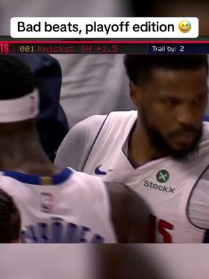 A post by @espn on TikTok caption: #basketball #NBAPlayoffs #sportsbetting #badbeat