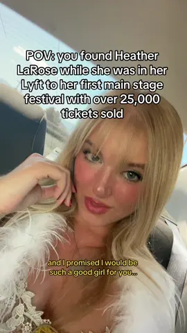 A post by @heatherlarose on TikTok caption: Is there still time to audition to be your fav new artist of 2025?! #PopMusic #newartist #NewMusic #festival #festivalseason #fyp #viral #viralsound 