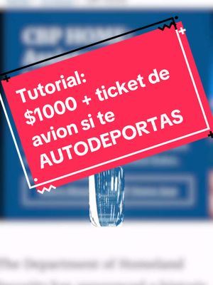 A post by @inmigrandoconkathia on TikTok caption: Tutorial para los que se quieren ir de regreso a casa #cbphome #autodeportacion #inmigrantes #estadosunidos 