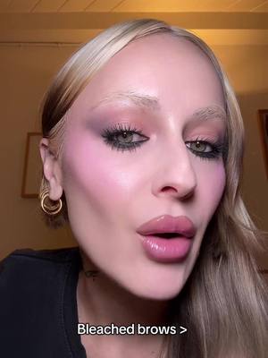 A post by @not_another_hanna on TikTok caption: But the best part about it, Is having bleached brows 😭 #beauty #makeup #eyebrows 