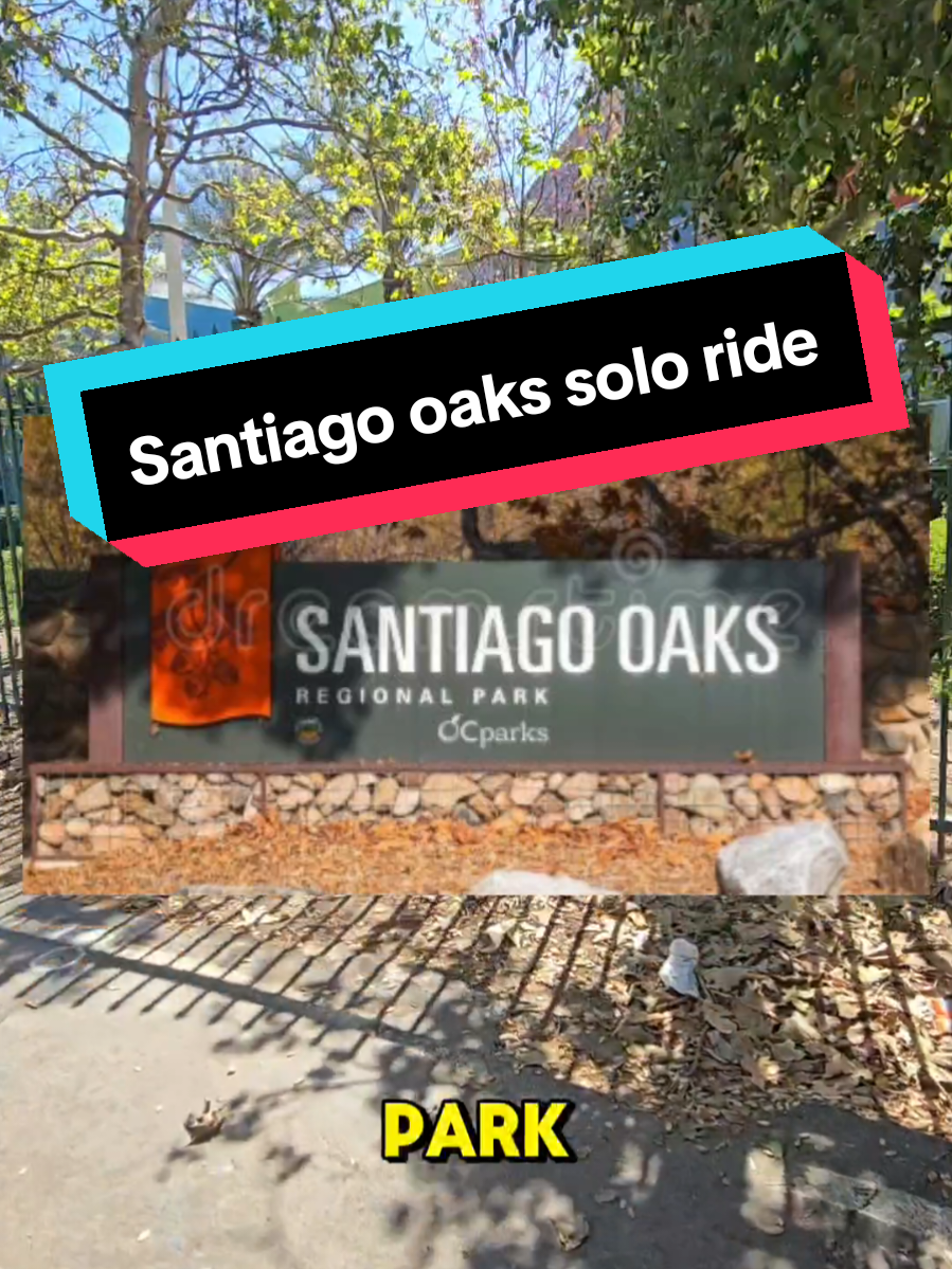 A post by @kwispy.fb on TikTok caption: Santiago Oaks Solo Ride 🚵‍♂️    Went to scope the lay of the land and realized I was under equipped.    Ill definitely be back with protection 🪖 and stopping power 🔋    #explorepage #fyp #mtb #gtbikes #timberline #rockshox #90smtb #bikes #bikestagram #1996 #santiagooaksregionalpark #soaks #videoessay #story #bicycle #bicicleta #wtb #velociraptor #cateyebicycle #bikeedit 