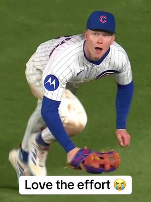 A post by @houseofhighlights on TikTok caption: Bro still tried it 😂😂 (@MLB, @Marquee Sports Network) #mlb #baseball #cubs #funny 