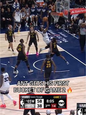 A post by @houseofhighlights on TikTok caption: Ant Edwards is on the board. 🙌🔥 #nba #basketball #bball #anthonyedwards #hoops 