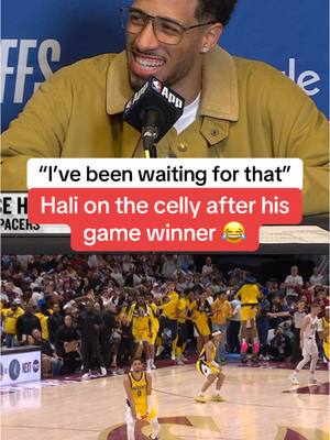 A post by @houseofhighlights on TikTok caption: Hali is too funny 😂 #nba #basketball #nbabasketball #pacers #fyp #funny 