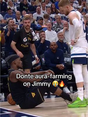 A post by @houseofhighlights on TikTok caption: 😂🔥. #nba #bball #basketball #hoops #warriors #wolves 