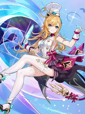A post by @genshinimpact_en on TikTok caption: Event Wish "La Chanson Cerise" Now Available #GenshinImpact #Escoffier