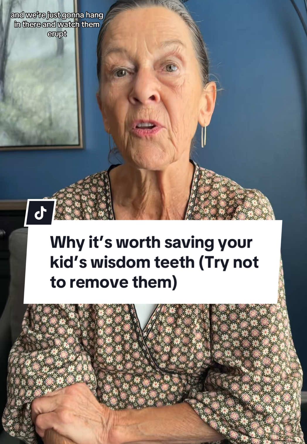 A post by @drelliephillips on TikTok caption: So many wisdom teeth get taken out when they don’t NEED to be taken out. #wisdomteeth #wisdomteethremoval #wisdomteethaftermath #wisdomteethrecovery 