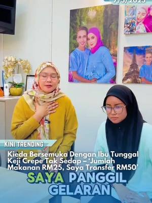 A post by @ohbulanofficial on TikTok caption: Semua manusia pasti buat kesilapan 😢#ohbulan #fyp #news #kiedacrepe #ibutunggal #mintamaaf #crepe #tak #sedap 