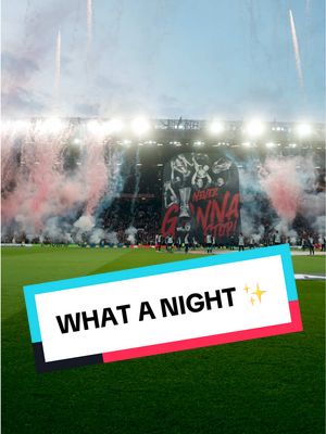 A post by @manutd on TikTok caption: United 🆚 Lyon — A modern day classic. #MUFC #ManUtd #OldTrafford #EuropaLeague 