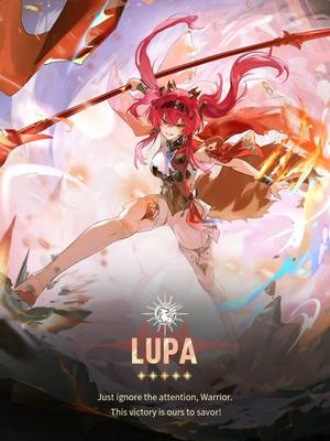 A post by @wutheringwaves_official on TikTok caption: Post-Lament Anthropocene: Stars Intertwined   "Just ignore the attention, Warrior. This victory is ours to savor!"—Lupa   Archive>> The star gladiator of Septimont, a warrior with a pure heart, untamed spirit, intense passion, and immense potential. She will relentlessly pursue the things she admires, cherishing each moment that allows her to indulge in competition and self-expression on stage.   #WutheringWaves  #Lupa