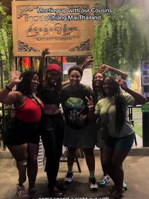 A post by @jaiandmira on TikTok caption: A night Out in Chiang Mai Thailand🎥💗💕  #livingabroad #thailand #fyp @คุณ กัลย์ @Lauren + Nat | 📍Thailand 