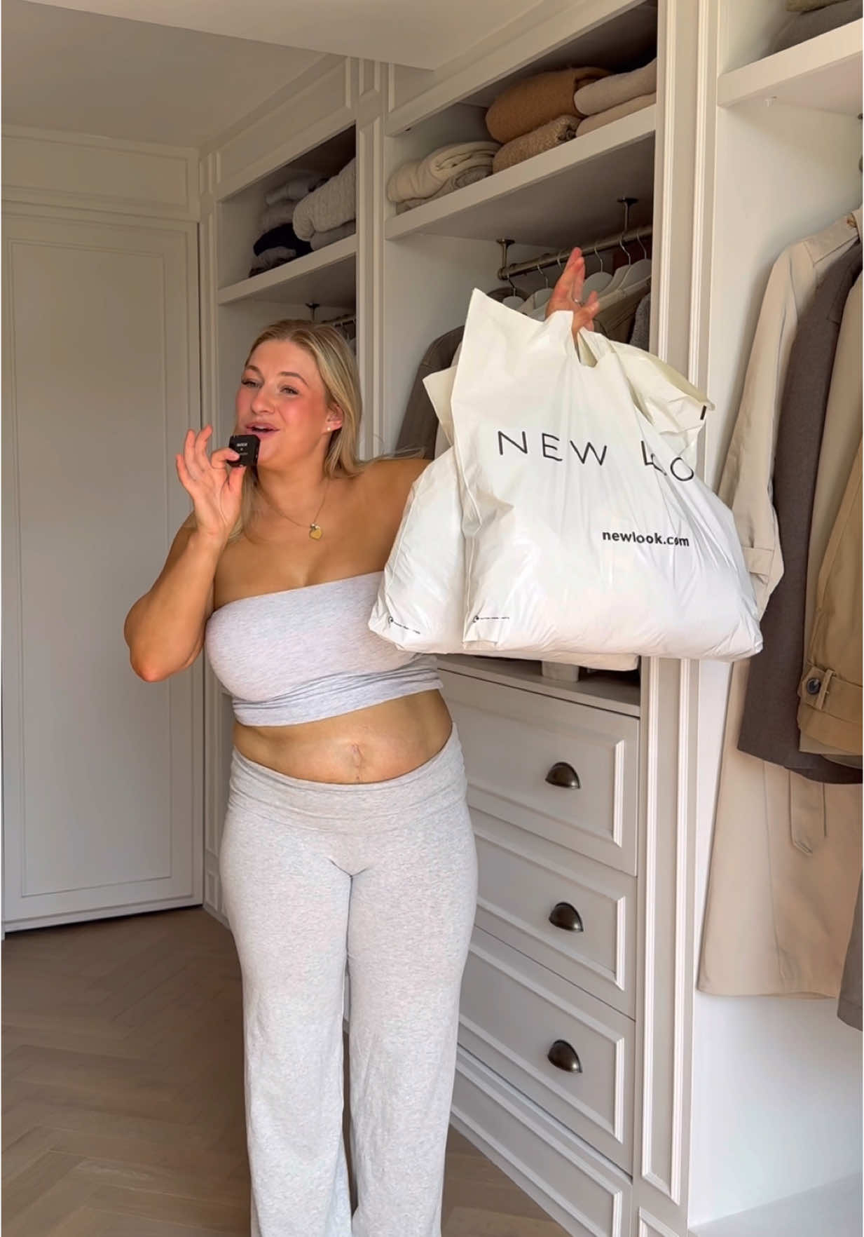 A post by @carys.whittaker on TikTok caption: Running round New Look on a MISSION well and truly paid off then😭!!! I feel like a new woman. I’ll never stop yapping about the power of clothing and styling yourself in a way that honours your body. One minute I can feel like a wet flannel in clothes that suffocate me and make me hyper aware of every inch of my body…. then I find an outfit that works WITH my body not against it, feels comfy and cute and BAM I feel 11/10 again and I’m ready to conquer the world. We deserve this feeling. We’ve got this 😌🫶🏻