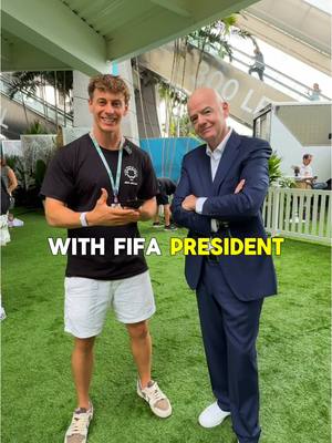 A post by @ben on TikTok caption: The last question.. 👀 Everything you need to know about the FIFA Club World Cup from the President himself 🤯