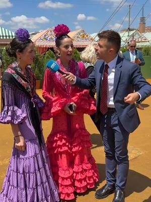 A post by @ibngarcia on TikTok caption: Buscando el traje de flamenca más bonito 💃 en la #FeriaDeAbril 🌹 #humor #sevilla 