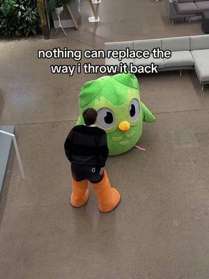 A post by @duolingo on TikTok caption: offended y’all think a beep boop can do this 