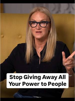 A post by @melrobbins on TikTok caption: The problem isn't you, it's that you're giving away all of your power to other people. Thank you @Channing Crowder, Ryan Clark, and Fred Taylor for having me on @thepivot podcast! Watch the full episode on YouTube, 🎧 "Mel Robbins shares power of “Let Them” and how we’re 5 seconds away from changing our life | The Pivot" #melrobbins #letthem #motivation #thepivot