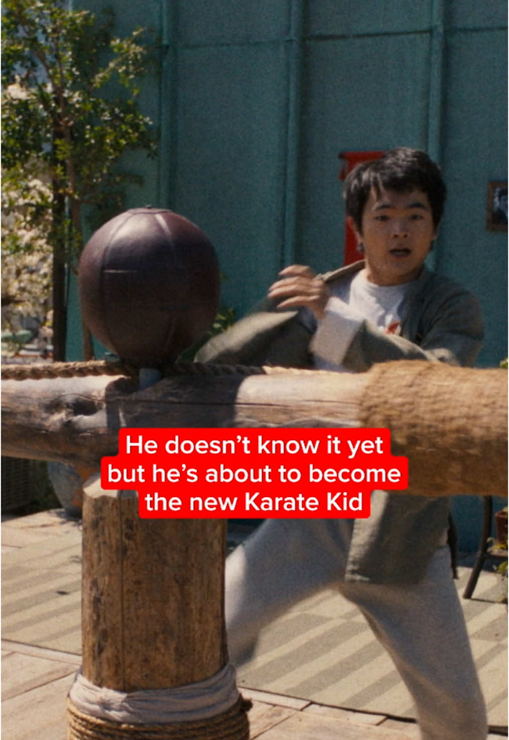 A post by @sonypictures on TikTok caption: Canon event loading… 💥 Ben Wang is the new Karate Kid in Karate Kid: Legends - exclusively in movie theatres May 30. #KarateKidMovie @Karate Kid Movie