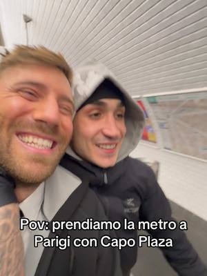 A post by @divanoletto on TikTok caption: nella metro di Parigi con @Capo Plaza ✨
