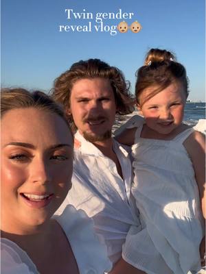 A post by @thehannahbrie on TikTok caption: What’s it going to be??🤍🤍 #foryou #genderreveal #fyp #fypシ゚viral #xyzbca #foryourpage #twins @shore_shooters did an amazing job!! 