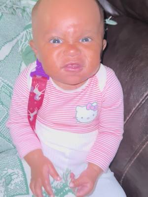 A post by @aeriannasingss on TikTok caption: The little stank face 🥹😂 #auntiebaby 