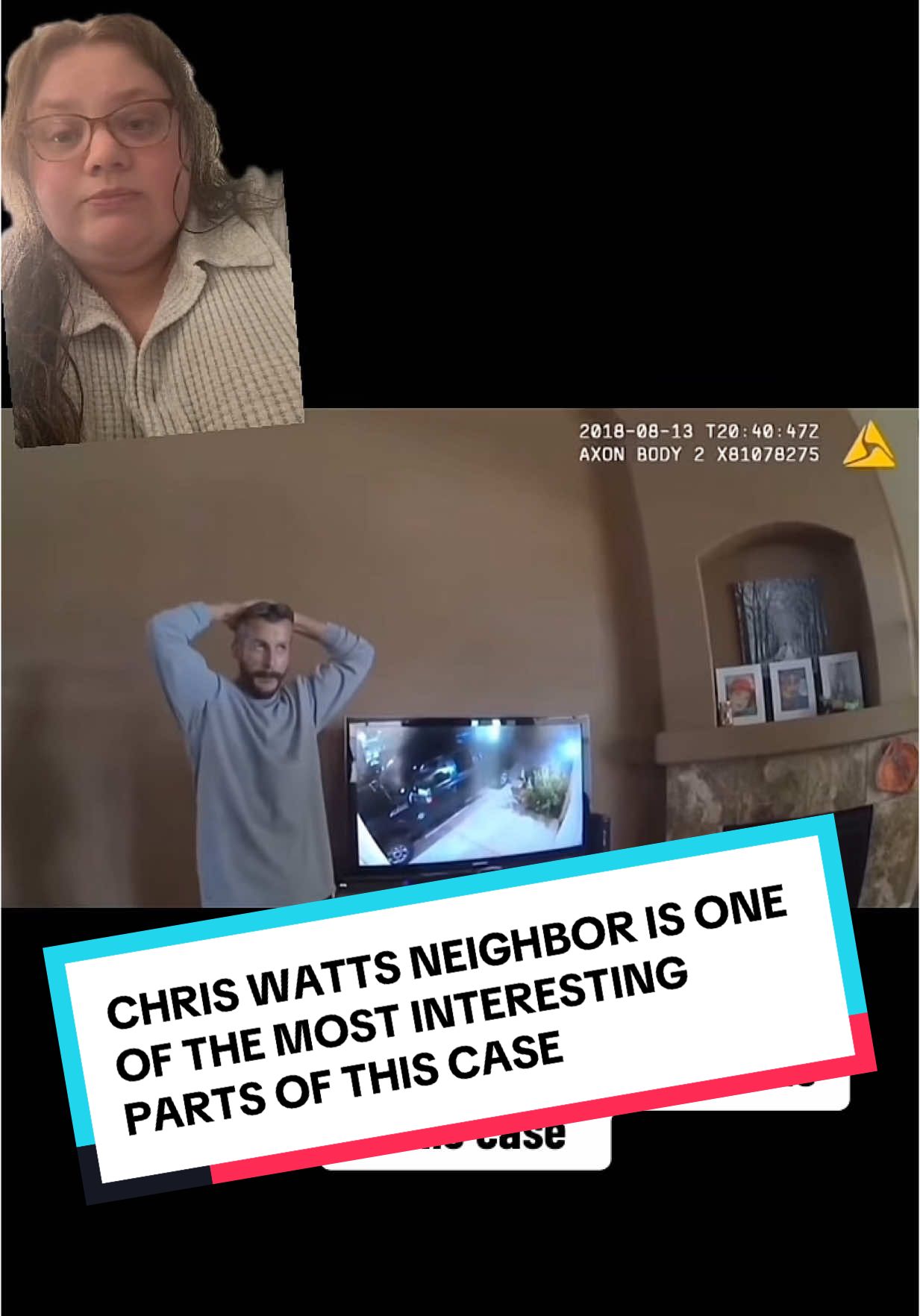 A post by @truecrime_central on TikTok caption: chris watt’s neighbor pointing out how odd chris was behaving is one of the most interesting and important parts of this case #chriswatts #chriswattscase #shannanwatts #truecrime 