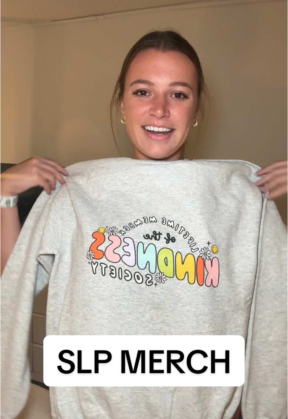 A post by @peds_slp on TikTok caption: Speech shirts are an SLP essential @EmilyBSpeech #slp #slpootd #teacherootd #schoolslp #medicalslp #pediatricslp #speechpathologist #speechpathology #slpcfy 