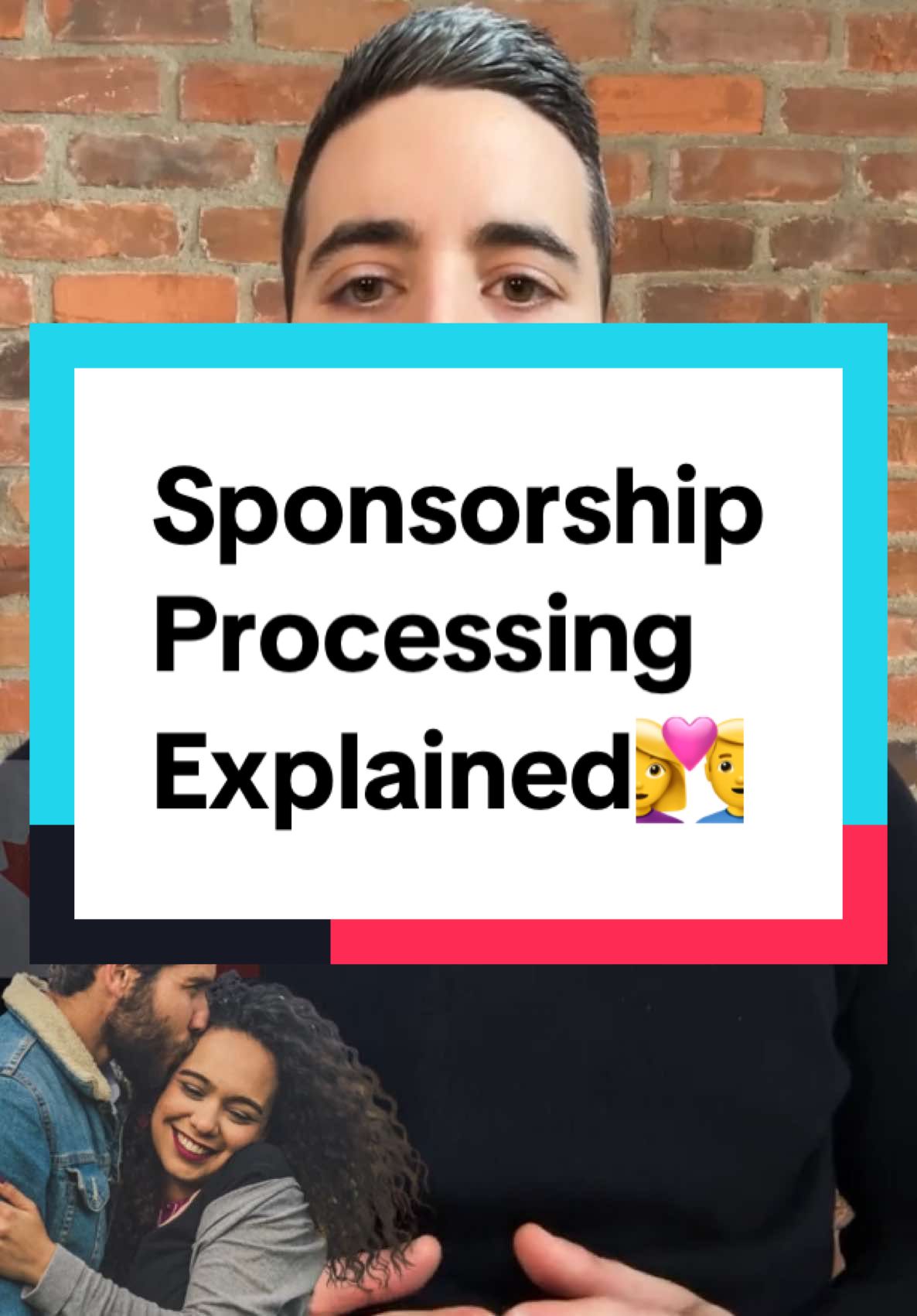 A post by @canadianimmlawyer on TikTok caption: Spousal sponsorship processing stages. #spousevisa #spousalsponsorshipcanada #familysponsorship #visitorvisacanada #canadaimmigrationlawyer