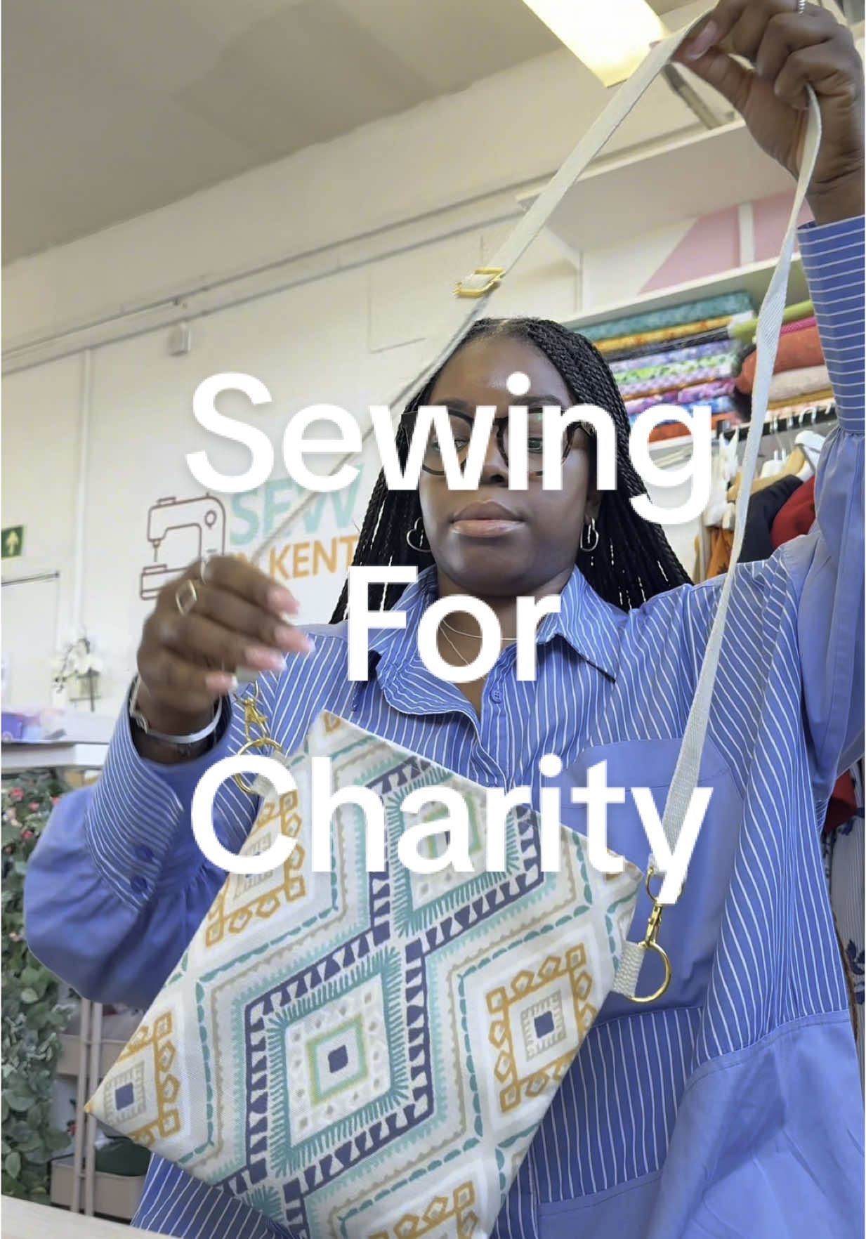 A post by @lolaandnifemi on TikTok caption: A little bit of my sewing over the last few years, and my journey into building some confidence to sew for other people. I volunteered at a session with The Sew In Group CIC in Rochester and completed 3 mastectomy drain bags that will be donated to a local hospital #CapCut #lolaandnifemi #sewing #diyproject 