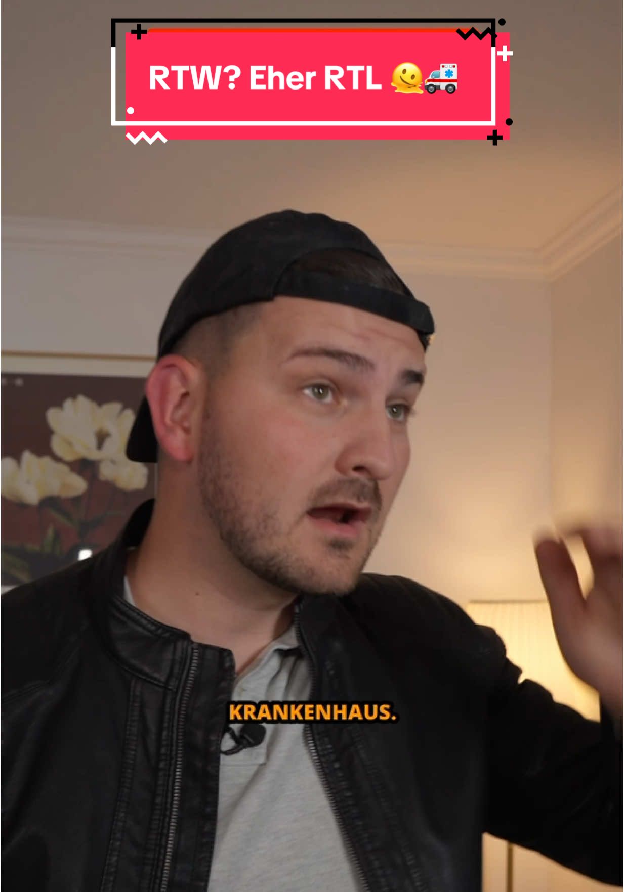 A post by @robmedc on TikTok caption: Ja, das ist kein bisschen übertrieben dargestellt. Und ich würde lügen, wenn ich behaupten würde, ich hätte nicht meine Berufswahl etwas hinterfragt 🫠🚑