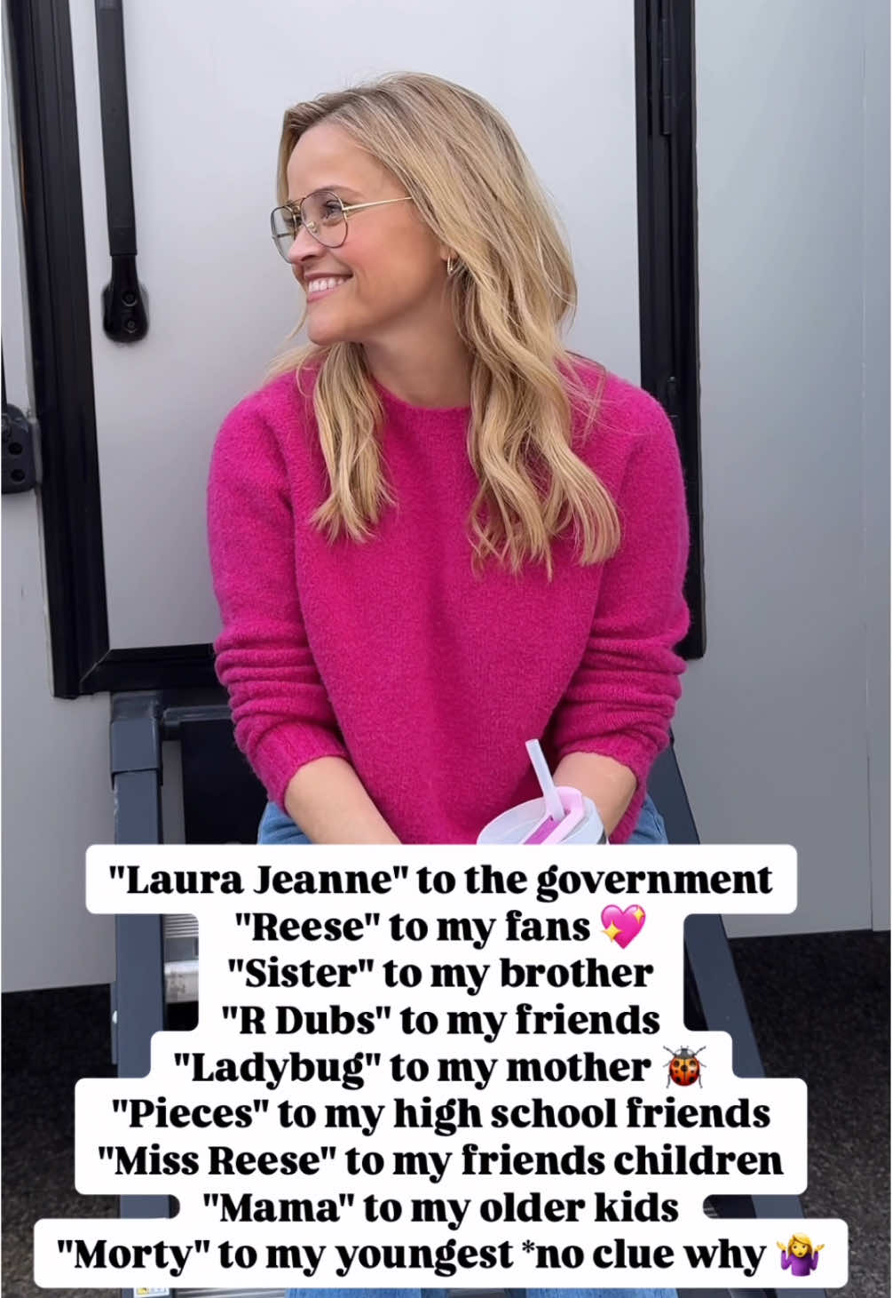 A post by @reesewitherspoon on TikTok caption: Just call me Morty 🤷‍♀️
