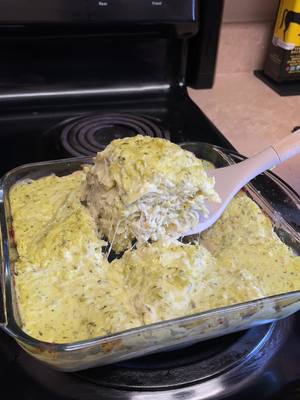 A post by @vanessacooks_ on TikTok caption: Enchilada suizas casserole #enchiladas #suiza #casserole #fyp #dinner 