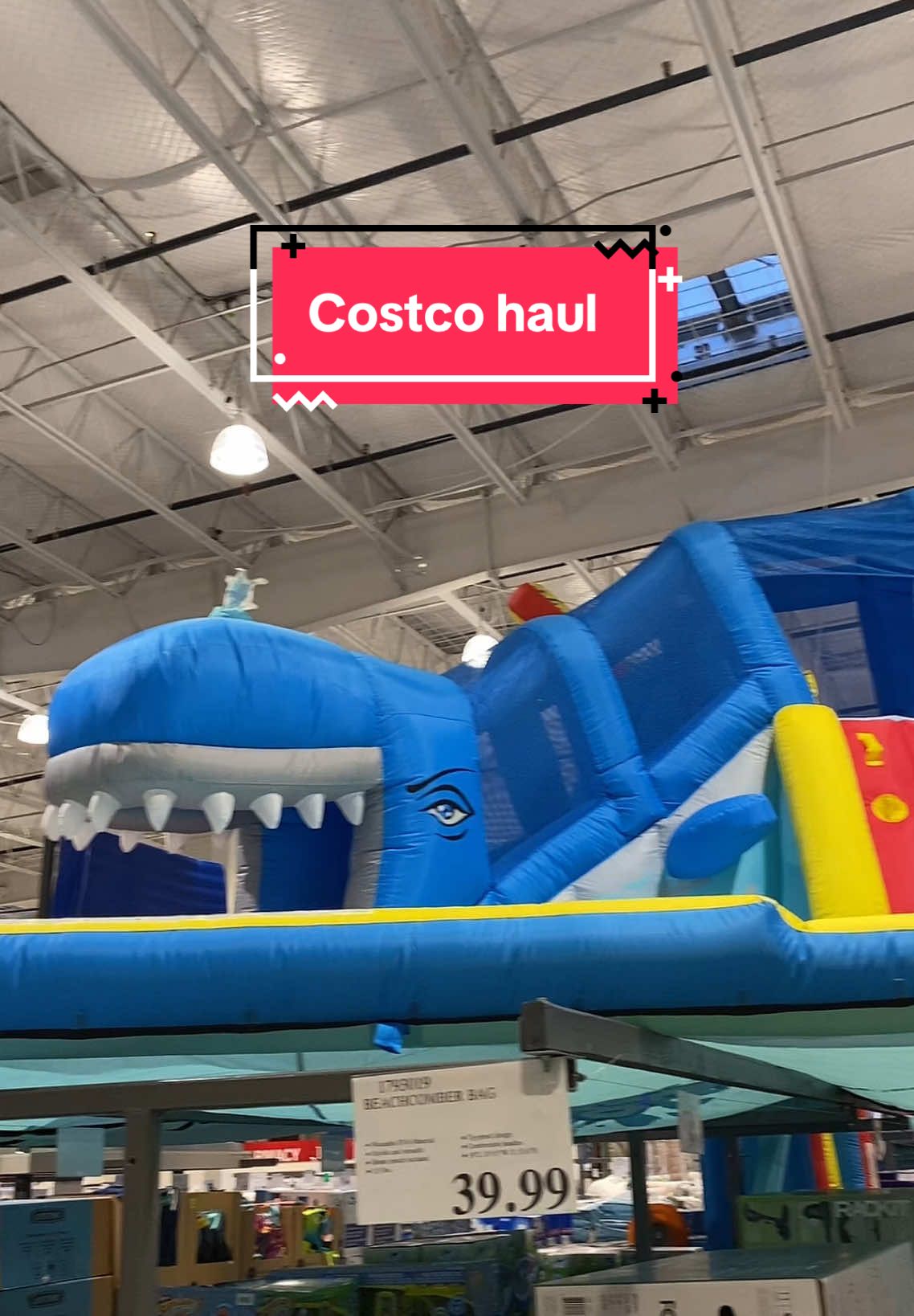A post by @daveed_chet on TikTok caption: There’s totally room at the new house for this @Schatz224 #schatzandchet #shopping #humor #costco #holdon 