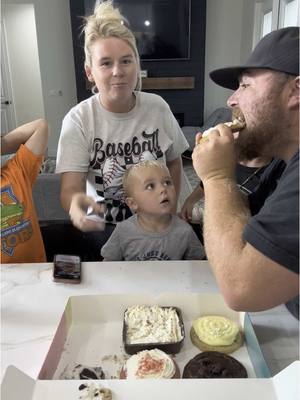A post by @logandurrance12 on TikTok caption: Mother’s Day Crumbl cookie review! #crumbl #review #dadsoftiktok #momsoftiktok @Emily | Baseball Mama ⚾️ 