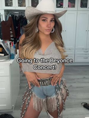 A post by @candylover89 on TikTok caption: Beyonce Concert Outfit! Cowboy Carter #candylover89 #beyonce #concert #cowboycarter #cowgirl #outfit #grwm 