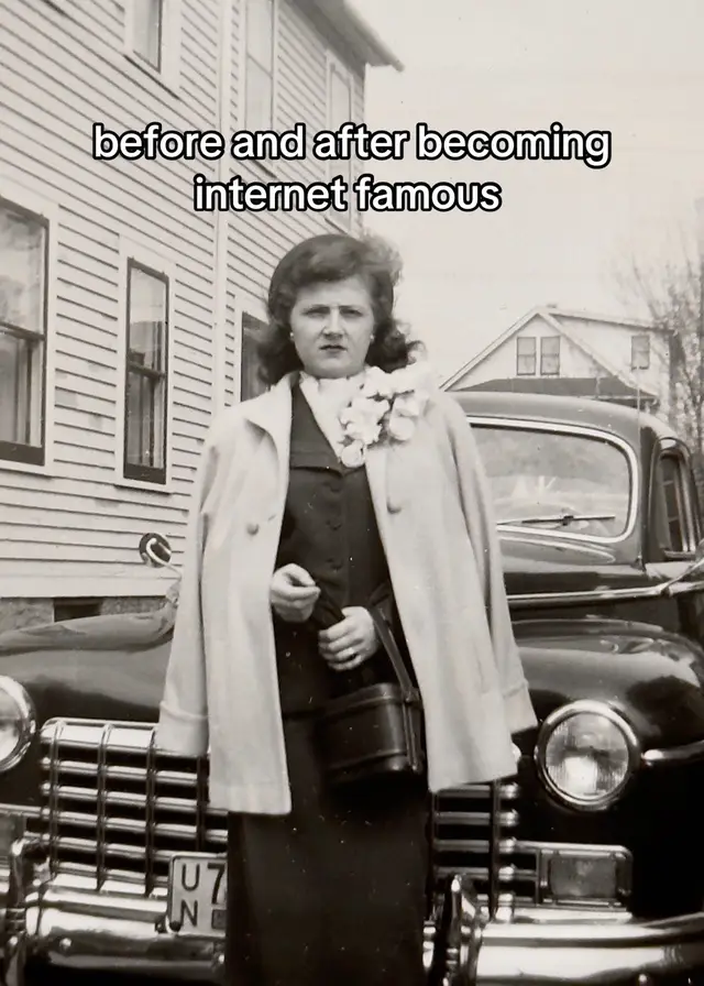 A post by @grandma_droniak on TikTok caption: we didnt even have internet back in 1952 