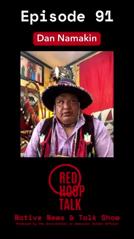 A post by @americanindianaffairsorg on TikTok caption: 🎤 Activist, educator, and storyteller Dan Nanamkin joined #RedHoopTalk to share how he stays #ClosetoCulture through art, healing, and the Young Warrior Society. 🎧 Listen on Apple, Audible & Spotify 📺 Watch on YouTube