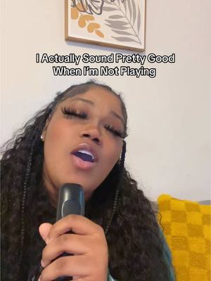 A post by @itsjustnyissa on TikTok caption: My lil hidden talent😌 #singing #fy 